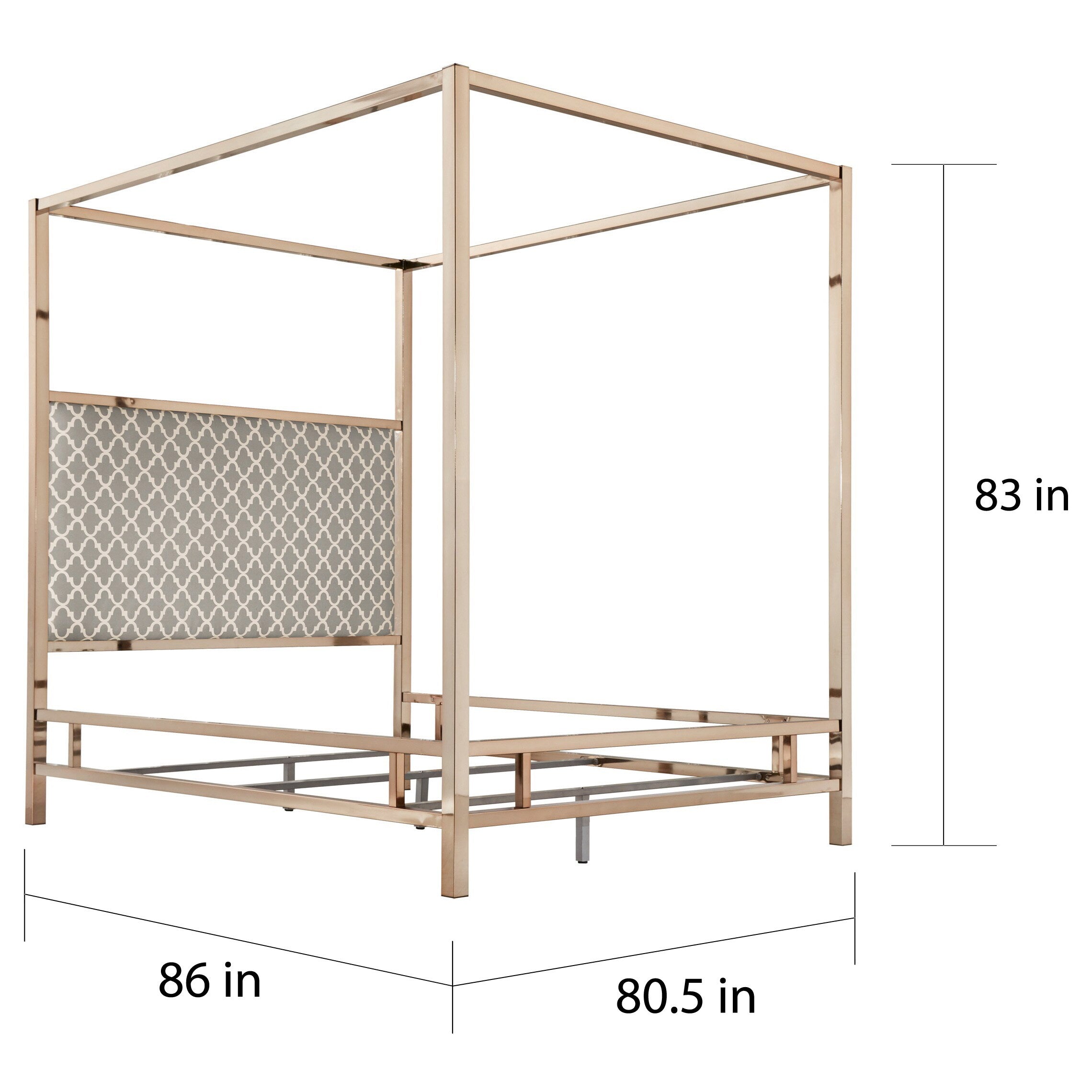 Inspire q solivita clearance metal canopy bed