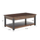 Wood Finish Lift-Top Coffee Table - Dark Cherry Finish