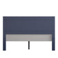 Horizontal Panel Platform Bed - Twilight Blue, Queen