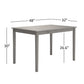 48-inch Rectangular Dining Table - Antique Gray Finish