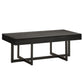 Wood Finish Tables with Drawers - Black Finish, Coffee Table Only