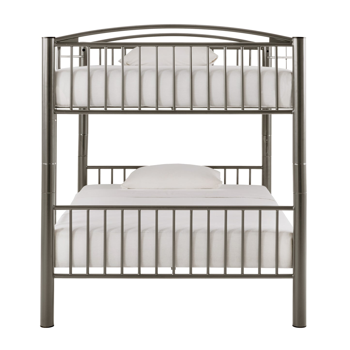 VersaFlex Metal Bunk Bed - Gray, Convertible Full over Full