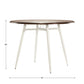 Two-Tone Wood Dining Table - White Base