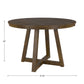 Wood Finish Fixed Top Round Dining Table - 47", Walnut