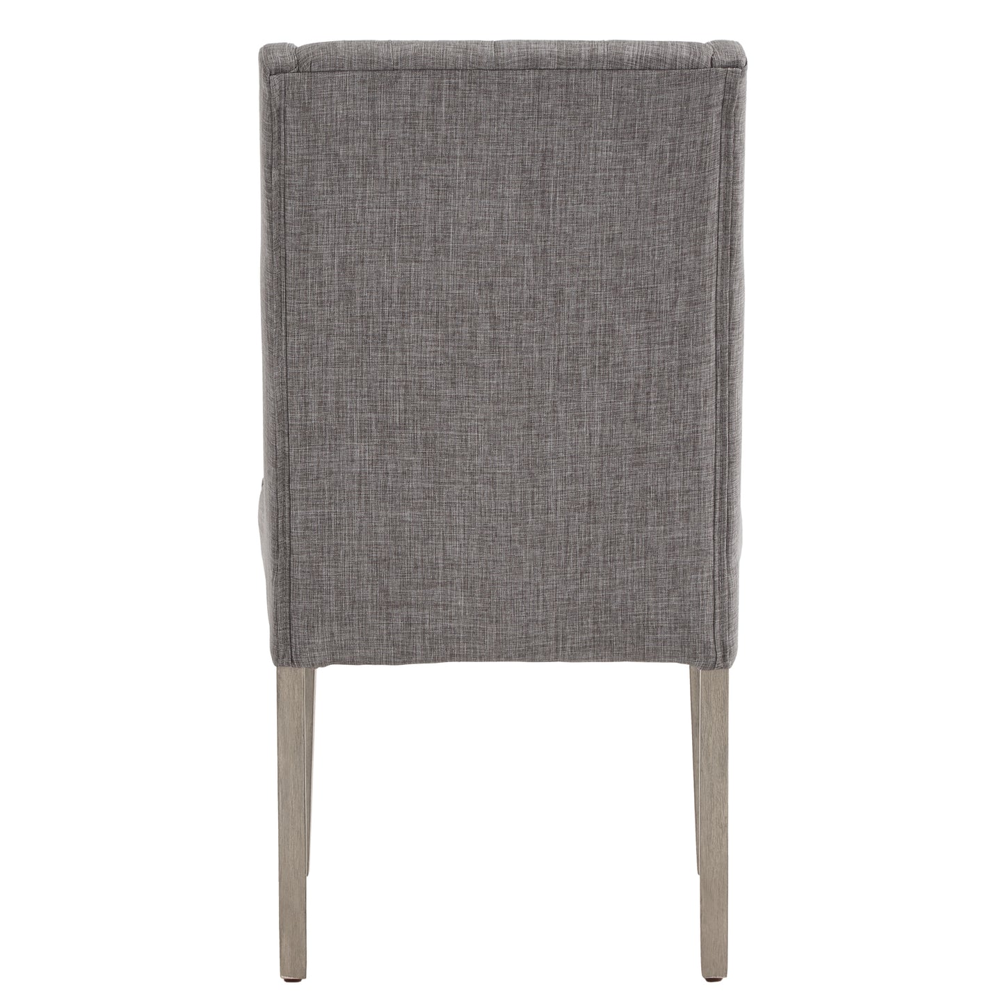 Tufted Linen Upholstered Side Chairs (Set of 2) - Gray Linen