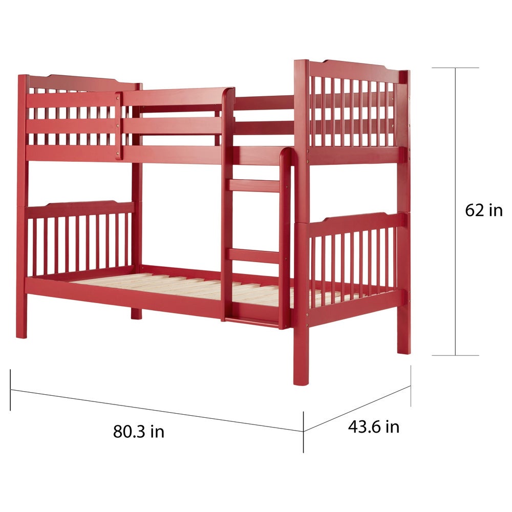 Twin over Twin Bunk Bed - Gray