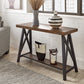 Sofa Table with Shelf - Brown