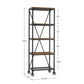 Industrial Modern Rustic 26-inch Bookcase - 26-Inch