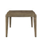 Antique Taupe Wood Extending Dining Table