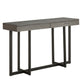 Wood Finish Sofa Table with Two Drawers - Gray Finish