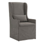 Slipcovered Wingback Parson Chair - Gray