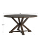 Espresso Convertible Dining Table with Lazy Susan