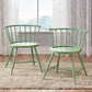 Low Back Windsor Classic Dining Chairs (Set of 2) - Meadow Green