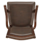 Brown Faux Leather Dining Chairs (Set of 2) - Arm Chairs