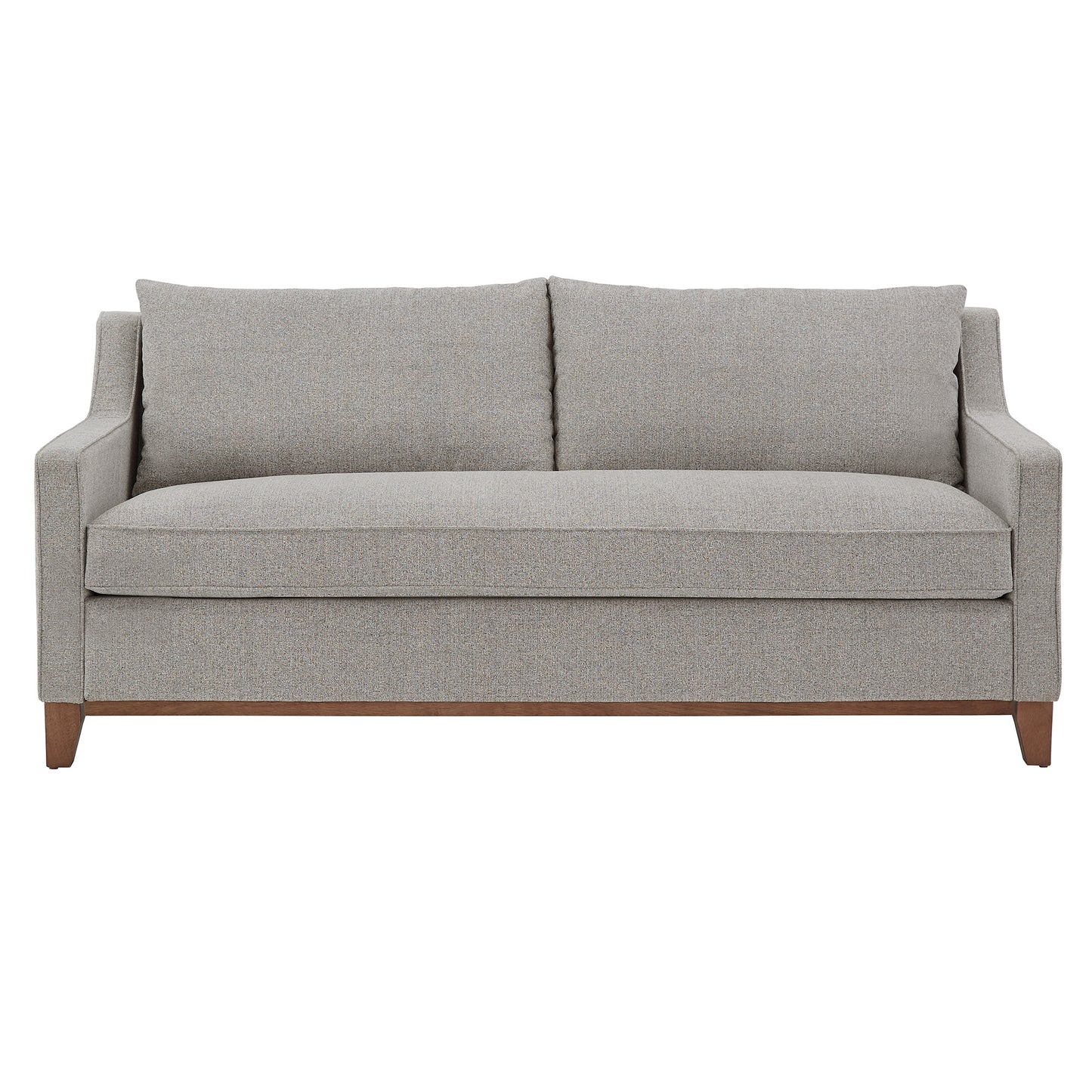 Fabric Sofa with Down Feather Cushions - Gray