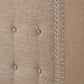 Linen Wingback Headboard - Beige Linen, King