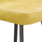 Metal Swivel Stools (Set of 2) - Yellow PU Leather, 29" Bar Height