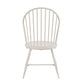 Hoop High Back Windsor Metal Side Chair with Wood Seat (Set of 2) - White