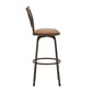 Curve X-Back Wood Trim 3-Pack Adjustable Stools - Bronze Finish