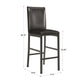 Metal Upholstered Counter Height Chairs (Set of 4)