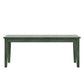 Wood Dining Bench - Antique Sage Finish