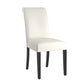 Faux Leather Upholstered Dining Chair (Set of 2) - White Vinyl