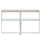 Marble Top Chrome Framed Sofa Table