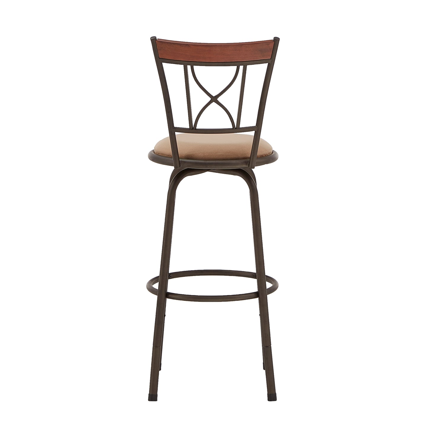 Curve X-Back Wood Trim 3-Pack Adjustable Stools - Bronze Finish