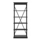 Cornice Etagere Bookcase - Black Finish