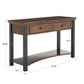 Wood Finish Sofa Table - Dark Cherry Finish