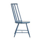 High Back Windsor Classic Dining Chairs (Set of 2) - Blue Steel