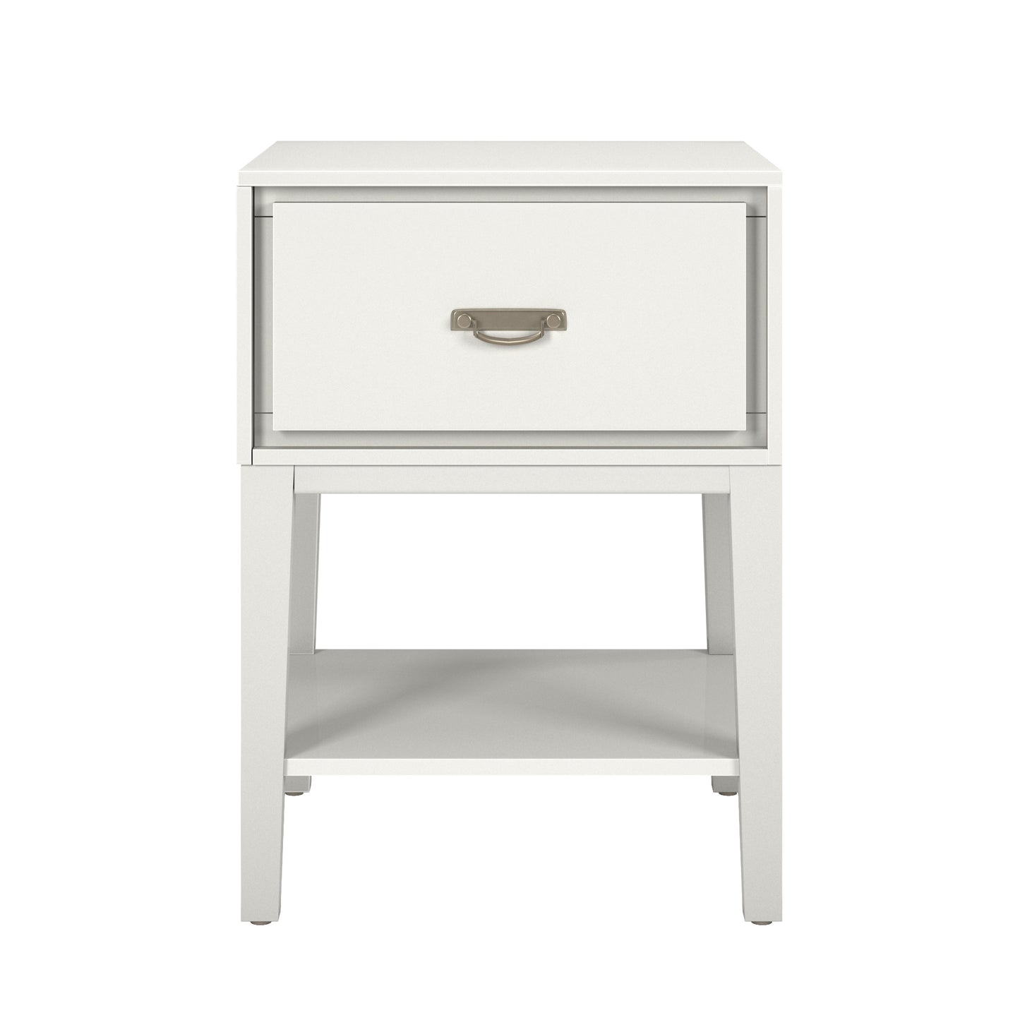 1-Drawer Side Table - White