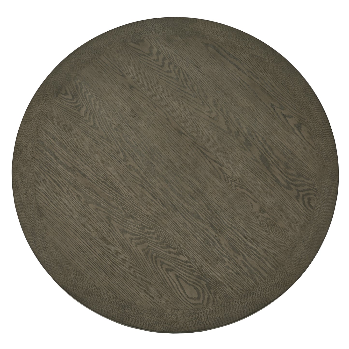 Weathered Wood Finish Table with Cross Base - Gray, 48" Round Dining Tabla