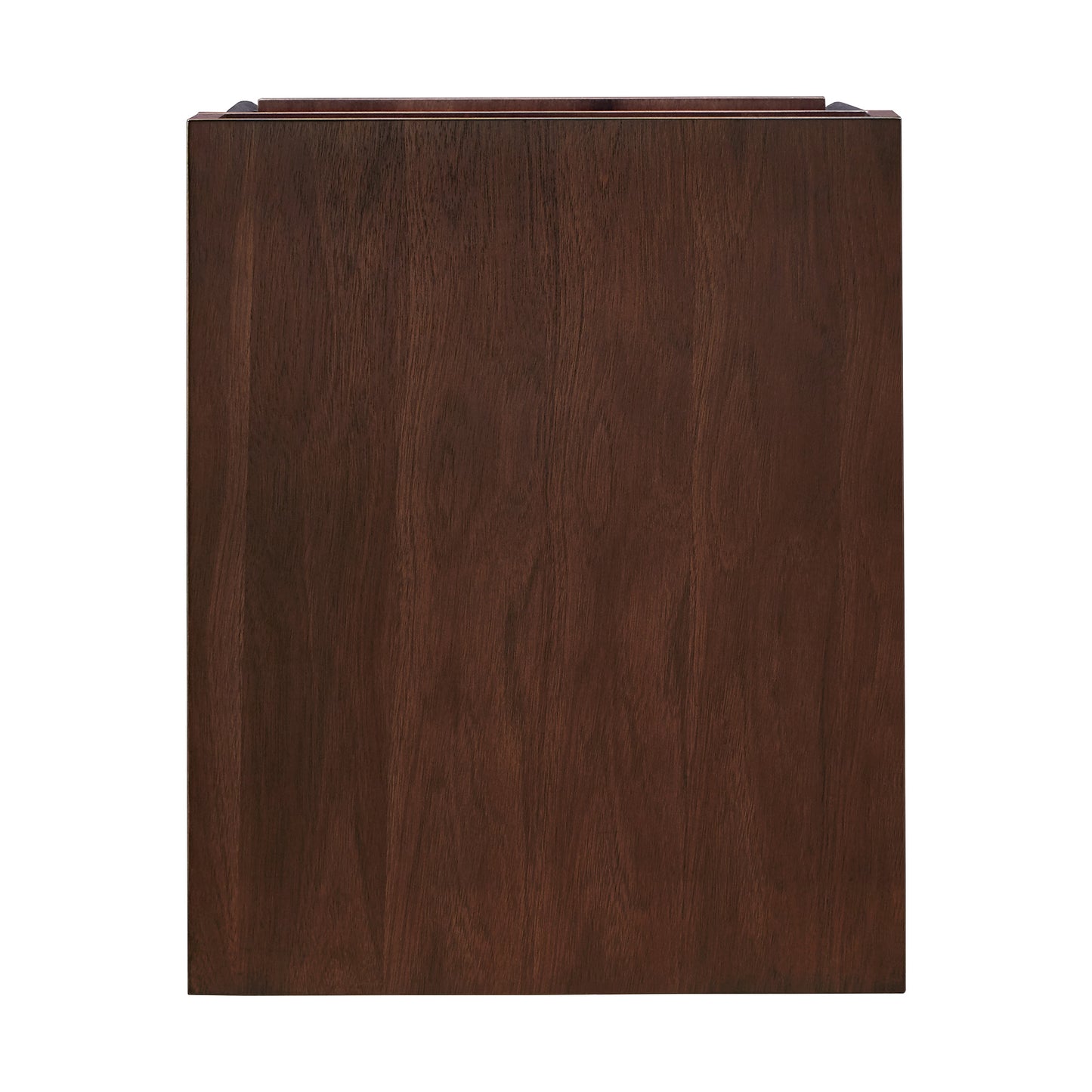 Two-Tone Rectangular End Table with USB Port - Walnut Finish