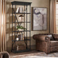 Cornice Etagere Bookcase - Black Finish