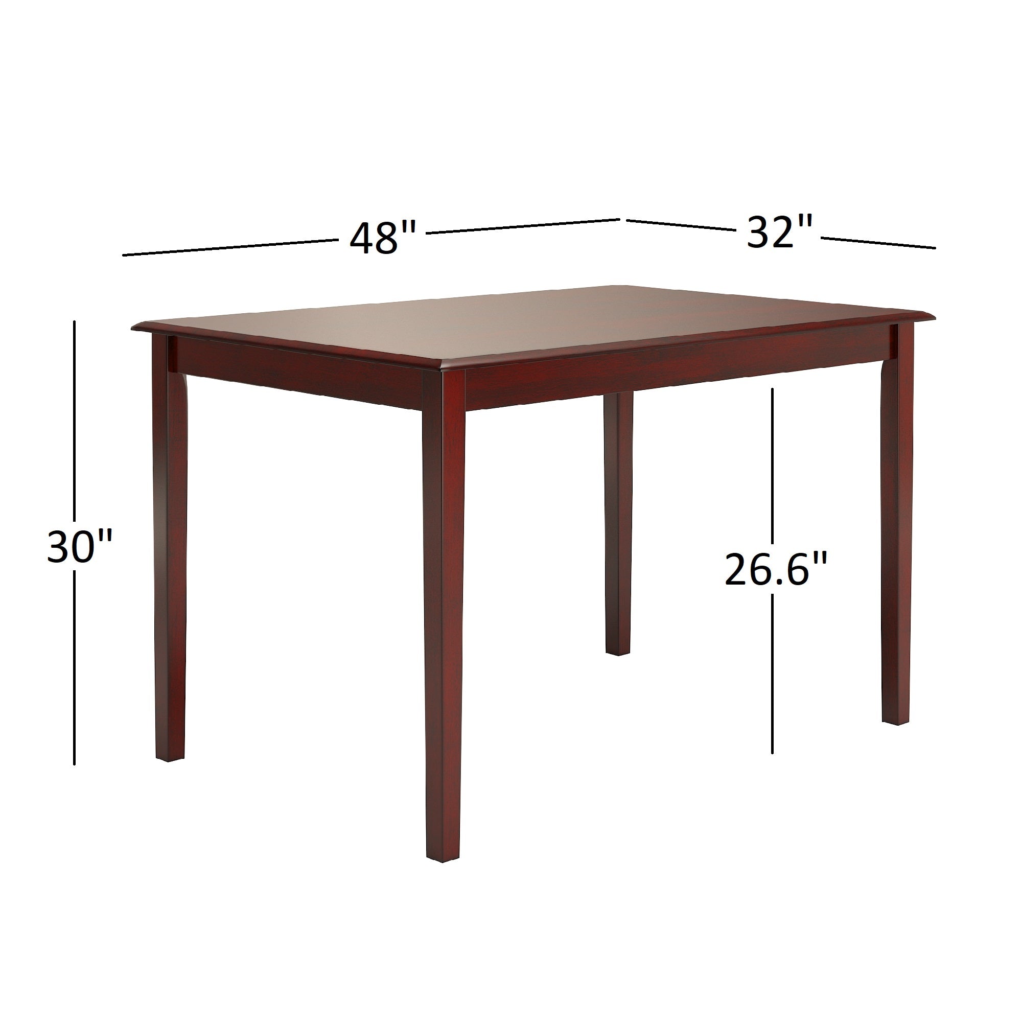 48 inch deals rectangular dining table