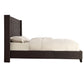 Wingback Button Tufted Bed - Dark Gray Linen, Queen