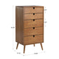 Oak Finish 5-Drawer Chest