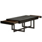 Wood Finish Tables with Drawers - Black Finish, Coffee Table Only