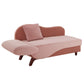 Two-Tone Dark & Light Functional Chaise With 1 Pillow - Pink