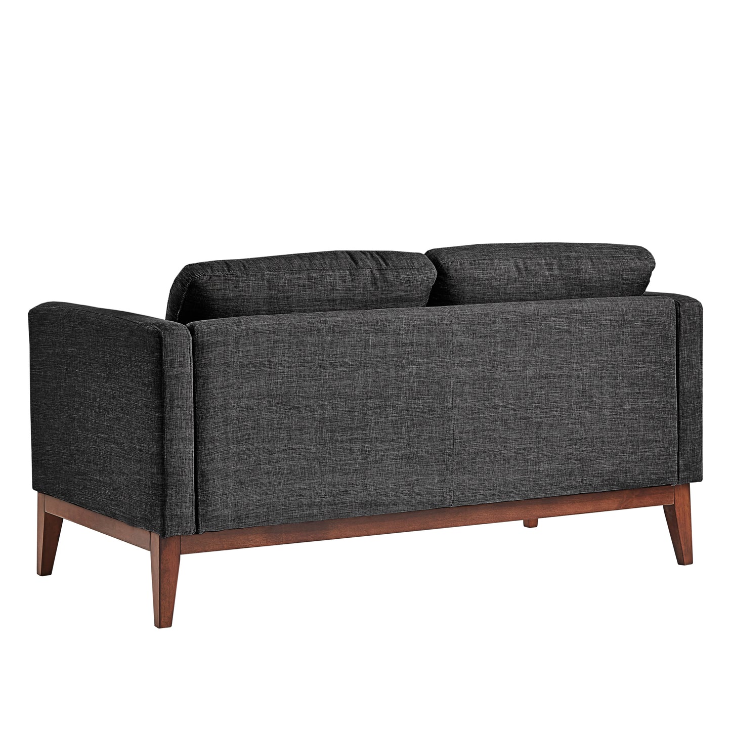 Linen Upholstered Loveseat - Dark Gray Linen