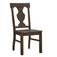 Wood Fiddle Back Dining Chairs (Set of 2)