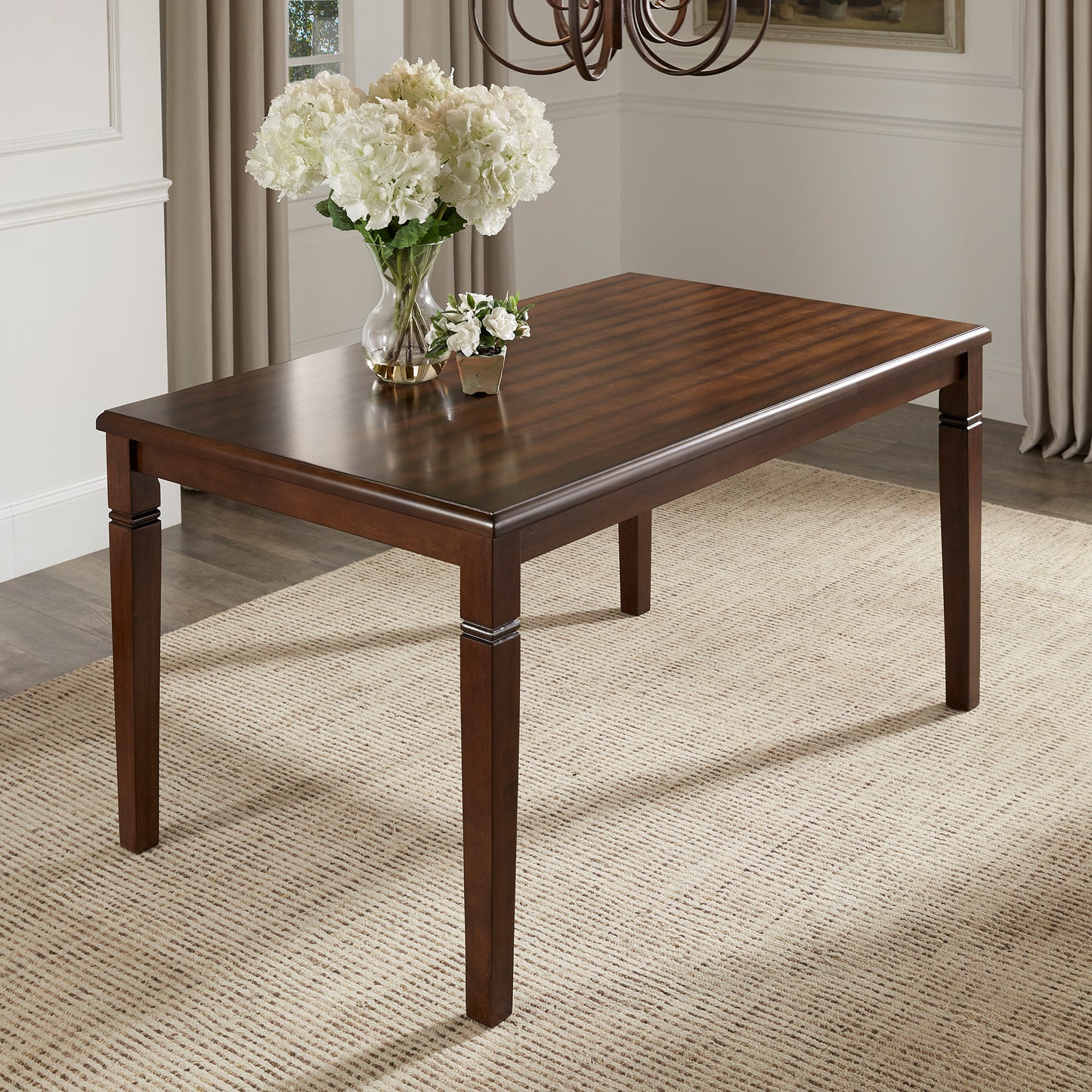 Espresso Finish Rectangular Dining Table