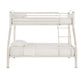 VersaFlex Metal Bunk Bed - White, Twin over Full