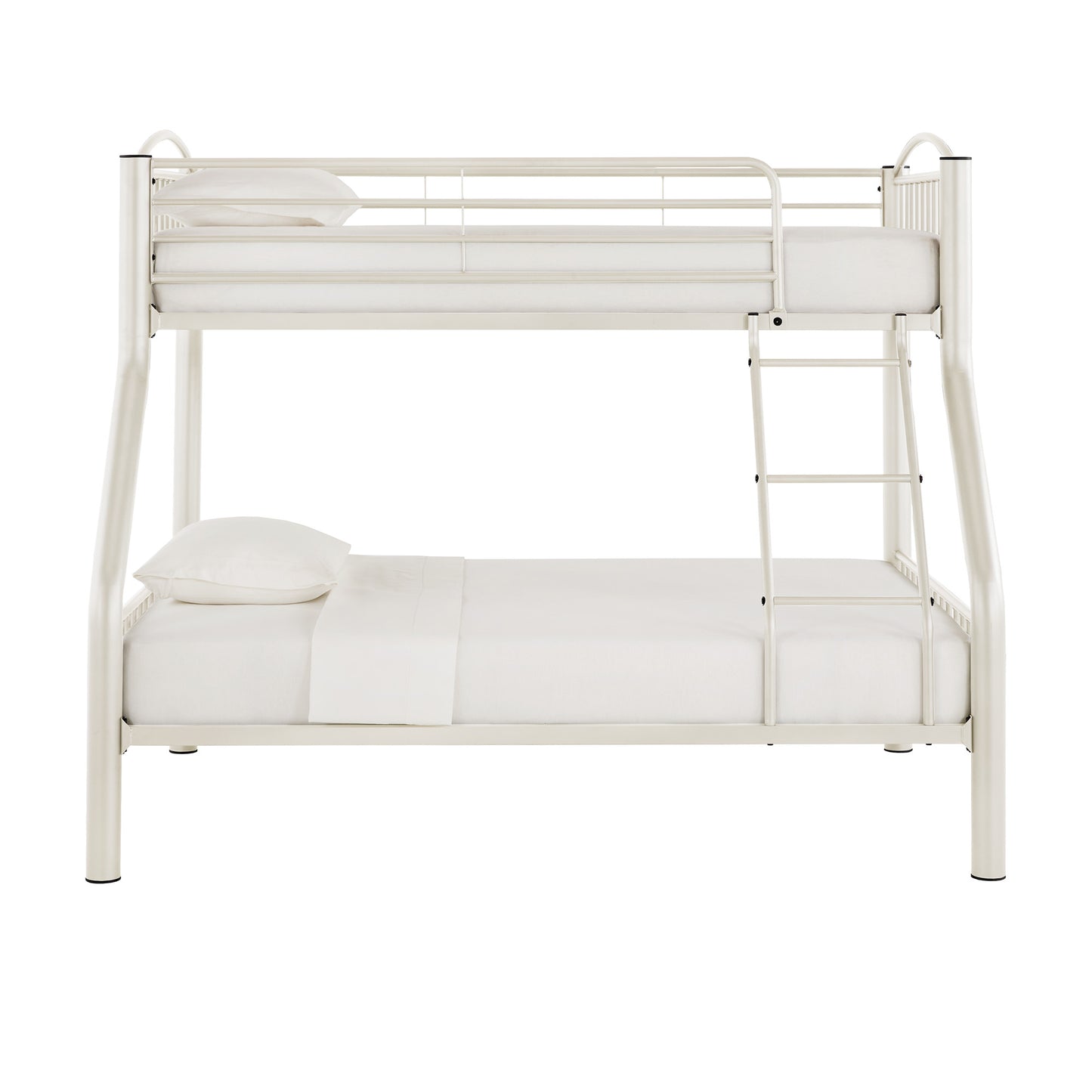 VersaFlex Metal Bunk Bed - White, Twin over Full