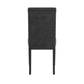 Faux Leather Upholstered Dining Chair (Set of 2) - Dark Brown Vinyl