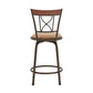 Curve X-Back Wood Trim 3-Pack Adjustable Stools - Bronze Finish