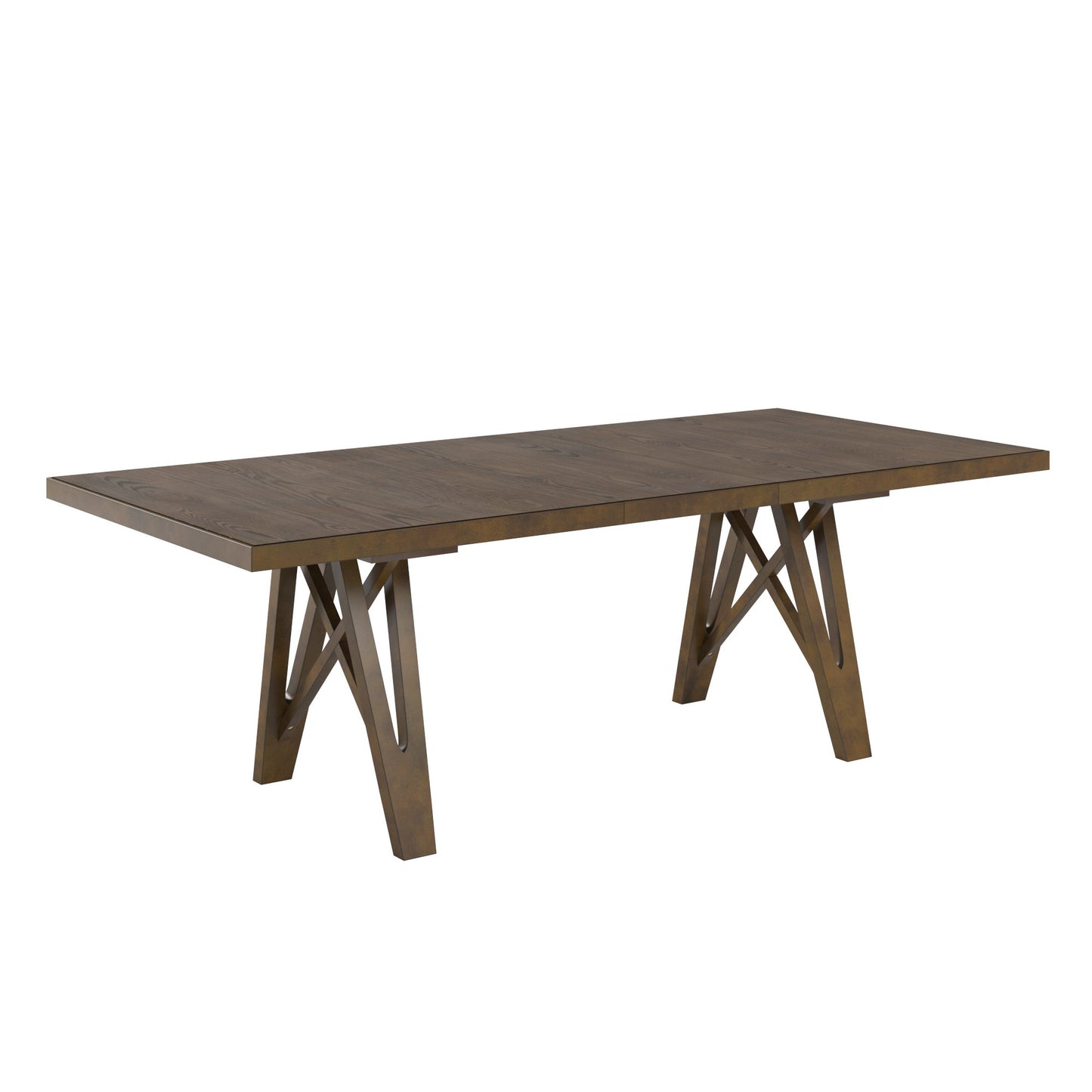 Wood Finish 72"-90" Extendable Dining Table - Walnut