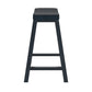 Saddle Seat 24" Counter Height Backless Stools (Set of 2) - Antique Denim Finish