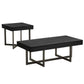 Wood Finish Tables with Drawers - Black Finish, End Table and Coffee Table Set